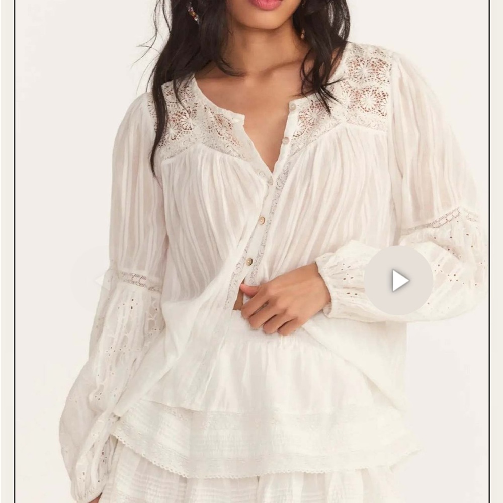 Love Shack Fancy Lilith blouse